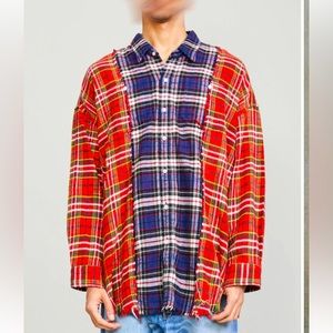 SOLD OUT - R13 DROP NECK COMBO WORKSHIRT